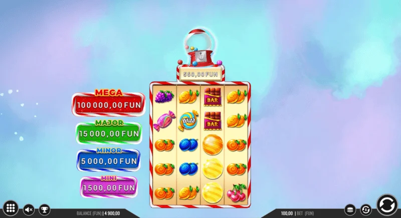 Sweet Candy Cash Stash - käteiskolikot Hold and Win -kierroksella